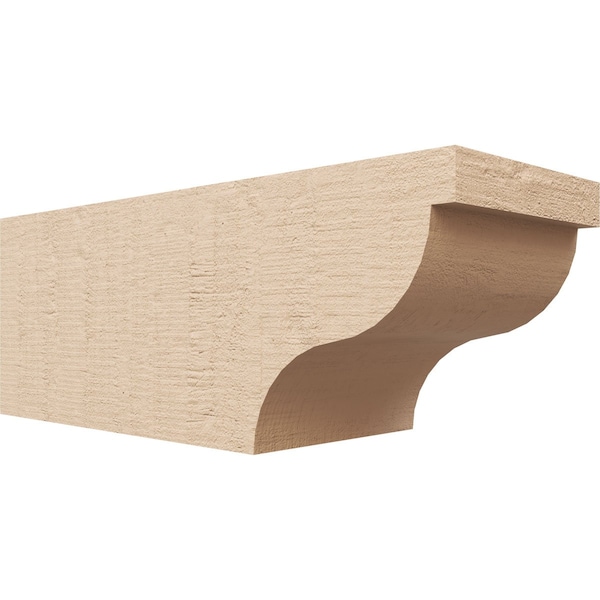Ekena Millwork 6in. W x 6in. H x 16in. L Garner Woodgrain TimberThane Rafter Tail, Primed Tan RFTUR06X06X16GARRCPR - main